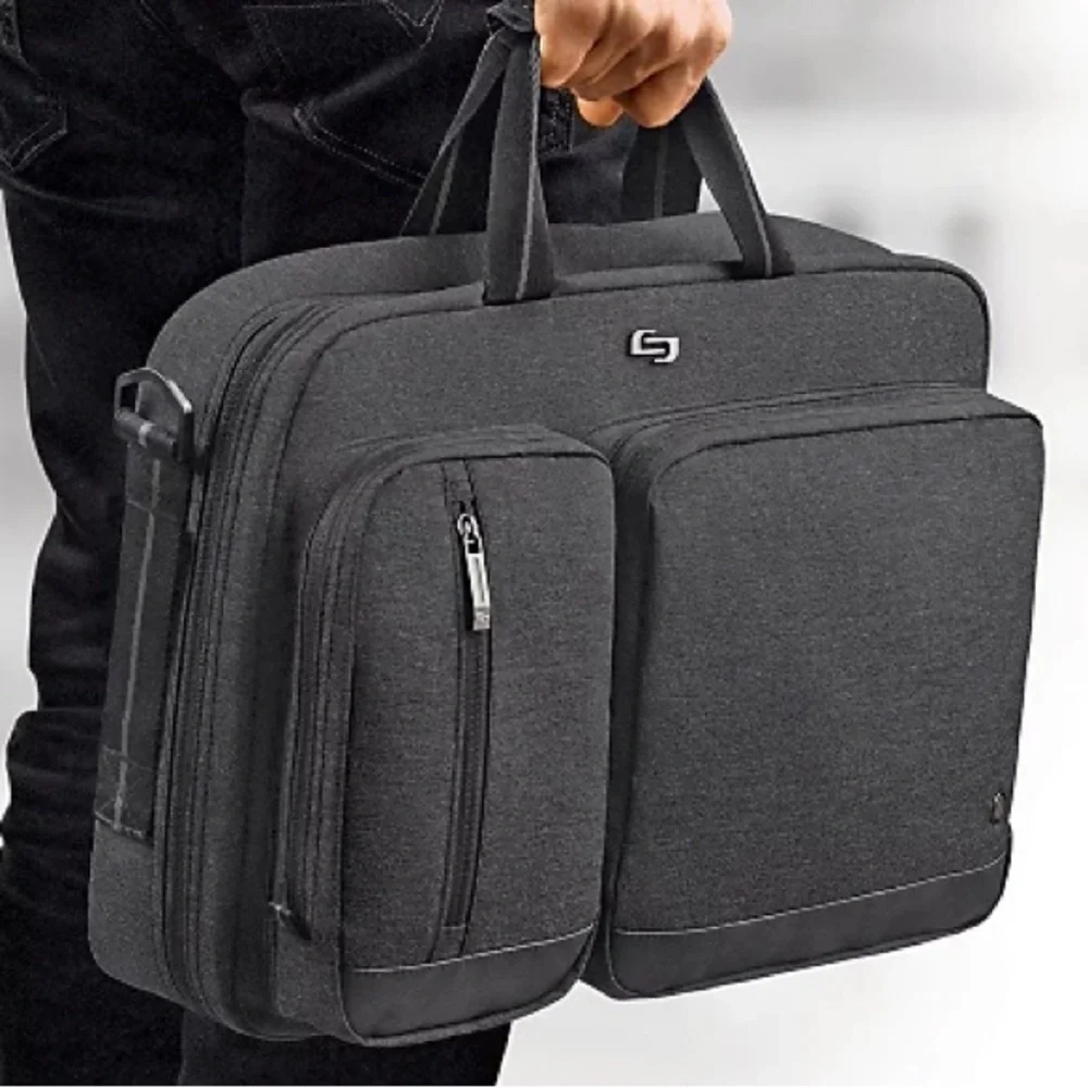 Solo NEW YORK Urban briefcase turns into backpack for easy carrying